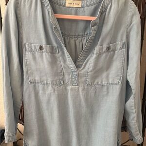 Cloth & Stone Light Blue Blouse
